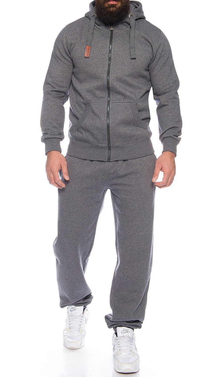 Finchman Finchsuit 1 Herren Jogging Anzug Trainingsanzug Sportanzug FMJS135, Darkgray, 4XL