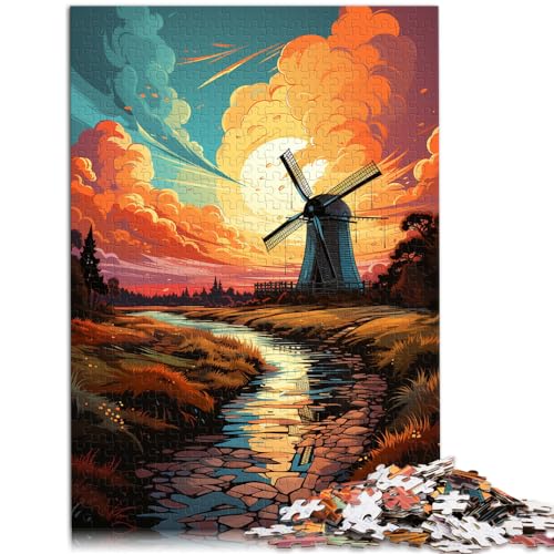 Puzzle für schöne Fantasielandschaft, 1000-teiliges Puzzle, Holzpuzzle, Familienspiel zum Stressabbau, schwieriges Herausforderungspuzzle, 1000 Teile (50 x 75 cm)