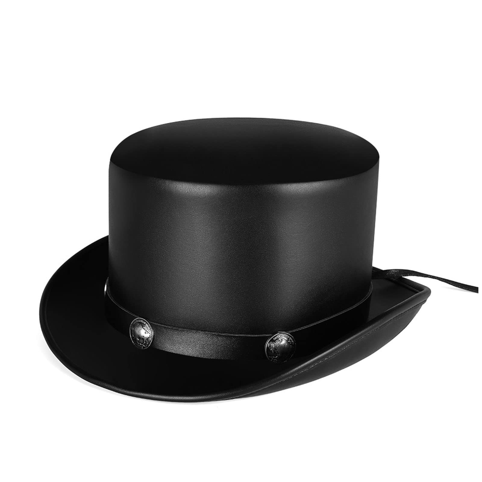 MEELYHOME PU Pork Pie Hat Hat Gay Bowlerhat Performed Hat