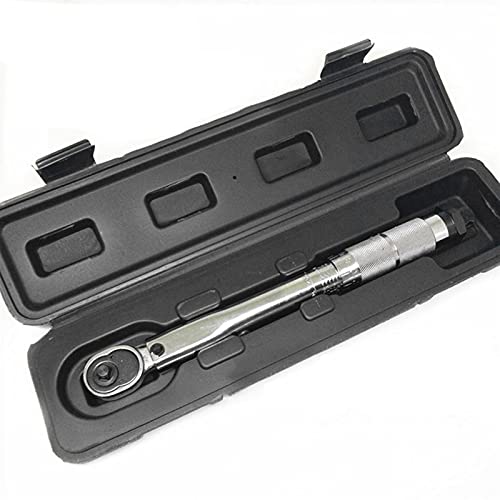 Crepundia Drehmomentschlüssel,Torque Wrench Drehmomentschlüssel-Bike 1/4 Quadrat-Laufwerk 5-25 nm Zwei-Wege-Ratsche-Rair-Reparaturschlüssel-Schlüsselhandwerkzeuge