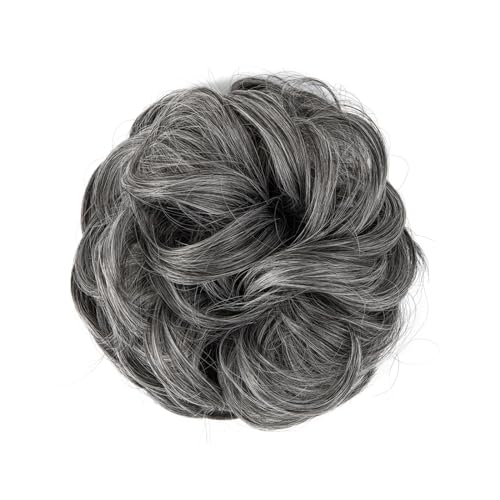 Haarteil Unordentlicher synthetischer Haarknoten for den täglichen Gebrauch, Chignon-Scrunchies, gefälschtes Haarband, Zopf, elastisches Haarteil, Schwanz for Frauen H9 Haarverlängerung(4-60)