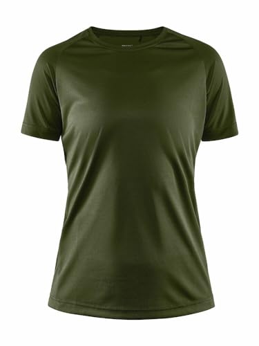 Craft CORE UNIFY Training Tee | Damen Sportshirt L | Rift | Activewear für Damen aus recyceltem Polyester | Geschwungene Seitennähte | Quick Dry Tshirt Damen | Funktionsshirt Damen