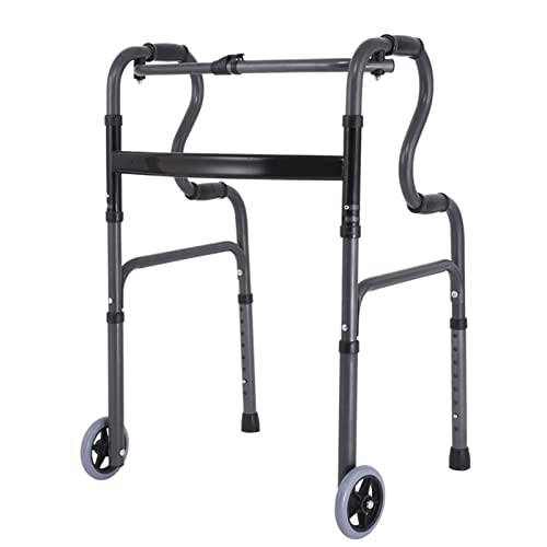 Rollator für Senioren, Rollator, ältere Menschen, zusammenklappbar, mit Armlehne, Hilfsgehilfe, Behindertenhilfe, Lauflernhilfe, D-Stern des Lichts, nach vorne laufen