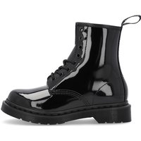 Dr. Martens Damen 1460 Mono modischer Stiefel, Schwarze Lacklampe, 38 EU