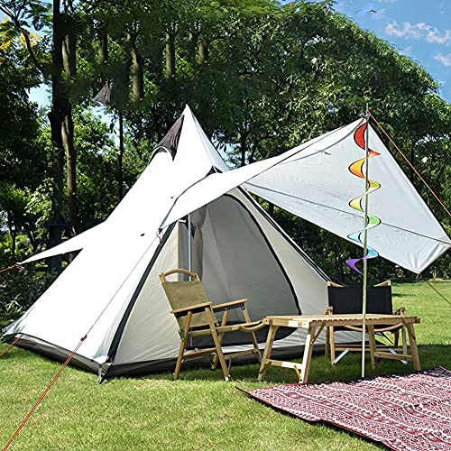 SUYUDD 3-4 Personen Camping Familie Tipi Zelt Outdoor Doppelschichten Indisches Tipi Zelt Geeignet für Camping Wanderurlaub