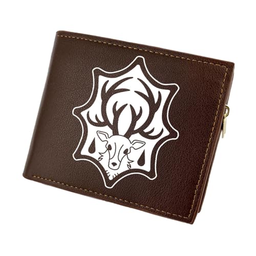 RYNDEX Black Clov-er Anime Geldbeutel, Schmale Bi-Fold Kleines Portemonnaie, PU-Leder Geldbörse Brieftasche Wallet, für Teenager und Junge Mädchen(Color:Multicolor 4)