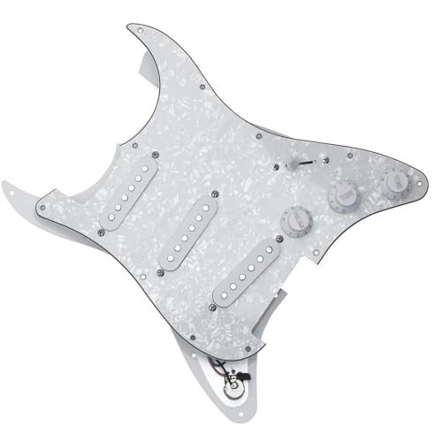 Standard-Pickguard-Tonabnehmer 2 Stücke Weiße E-gitarre Single Coil Pickups Schlagbrett Professionelles Gitarrenzubehör