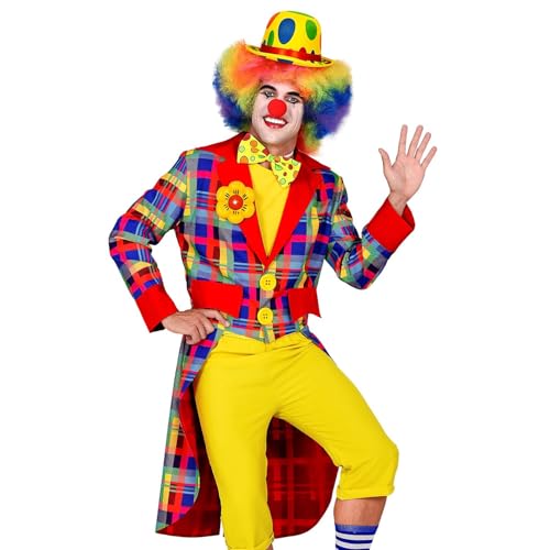 Widmann - Kostüm Clown, Frack, für Herren, Zirkus, Karneval, Mottoparty