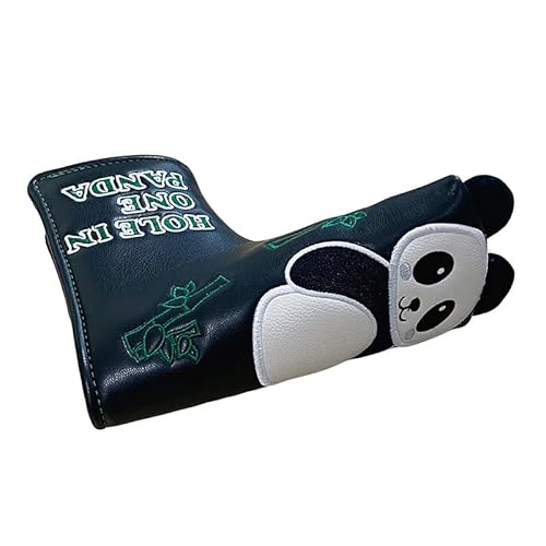 ZiYouao SchläGerkopfhüLlen Niedliche Panda-Golf-Putter-Abdeckung, Golf-Kopfbedeckung, Schutz, 2 Stile Golf SchläGerhauben(1)