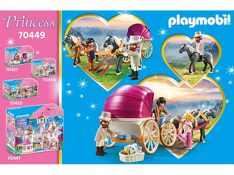 PLAYMOBIL 70449 Romantische Pferdekutsche Spielset, Mehrfarbig