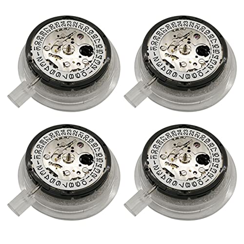 Potadak 4 x NH35 Uhrwerk Tag Datum Set Hohe Genauigkeit Automatik Mechanische Uhr Handgelenk, silber