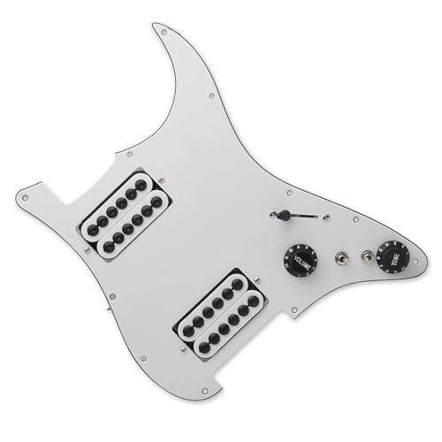 Standard-Pickguard-Tonabnehmer Geladener vorverdrahteter Schlagbrett-Coil-Splitting-HH-Schlagbrett-Tonabnehmer für E-Gitarre (Color : F)