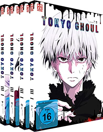 Tokyo Ghoul - Staffel 1 - Gesamtausgabe - Bundle - Vol. 1-4 - [DVD]