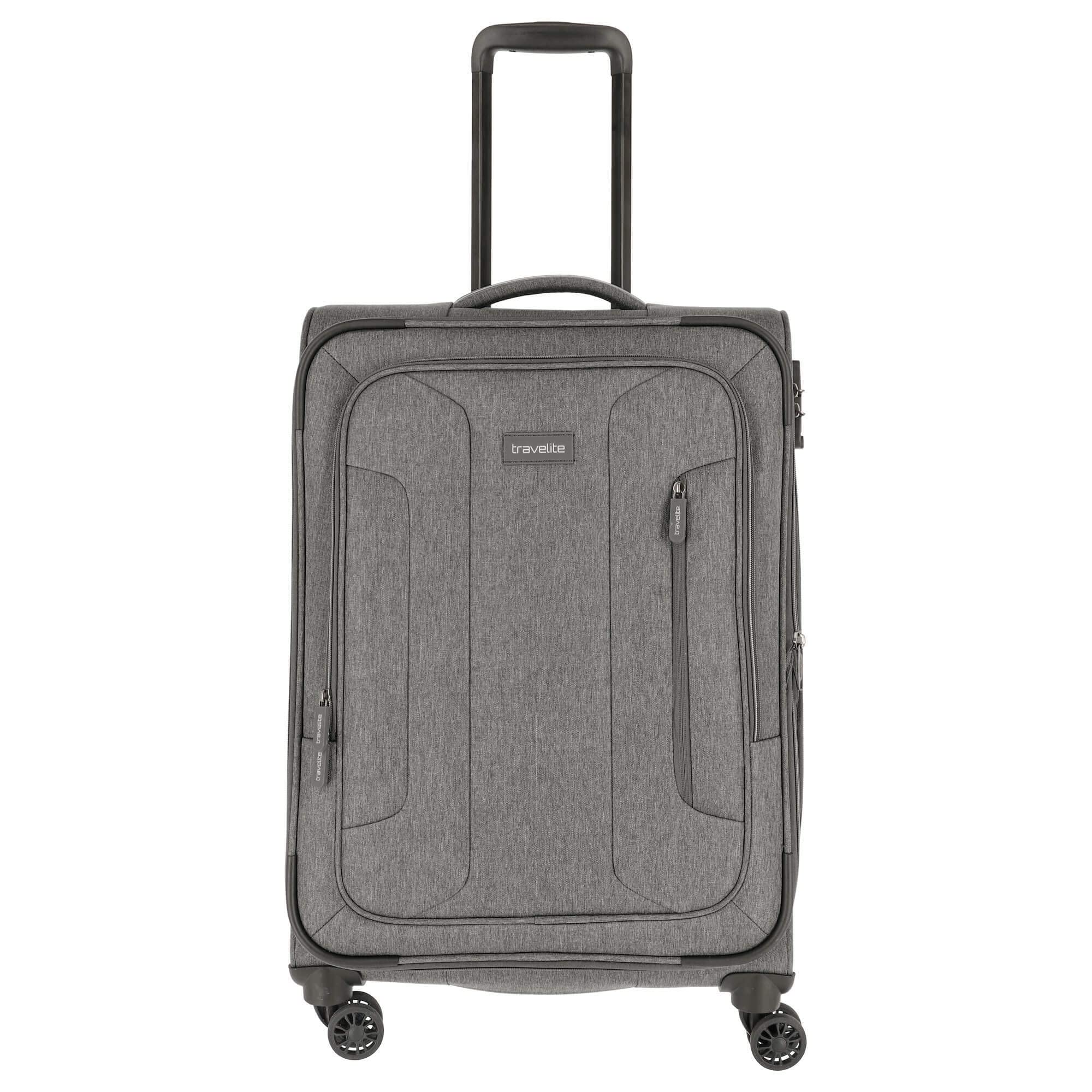 Travelite Boja - 4-Rollen-Trolley M 67 cm erw. anthrazit