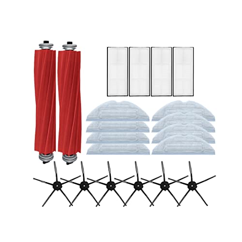 Ghulumn Für S7 T7S T7Plus Hauptseitenbürste HEPA Filter Mops Tücher Kit Roboter Staubsauger Zubehör