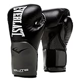 EVERLAST Elite Trainingshandschuhe - Schwarz/Grau - 10oz