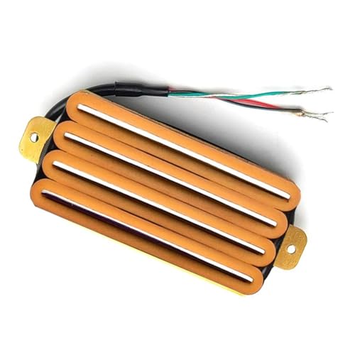 BYBIO E-Gitarre Mit Hoher Ausgangsleistung, Spurtyp, Vierspulen-Humbucker-Tonabnehmer, Farbe e Gitarren tonabnehmer (Color : Orange)