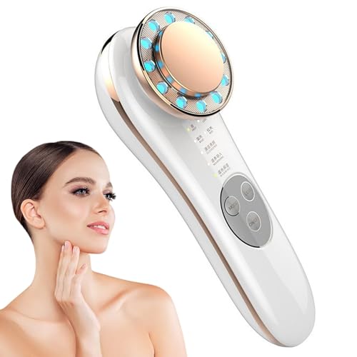 Gesichtsmassagegerät Face Massager,7 IN 1 Hautpflegemodi Gesichtmassage Gerat EMS Gesicht Gerät mit EMS Mikrostrom für Anti Falten&Aging Akne Entferne Gesichtpflege Tiefenreinigung