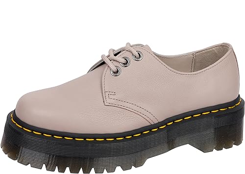 Dr. Martens Unisex-Erwachsene 1461 Quad II Plattform, Vintage Taupe, 39 EU