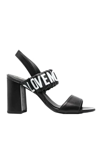 Love Moschino Damen Ja16358g0gie000 Absatz-Sandalen, Schwarz, 40 EU