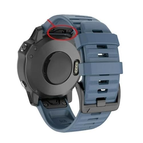 OPKDE Uhrenarmband für Garmin Fenix 6X, 6, 6S Pro, Schnellverschluss, Silikon, für Garmin Fenix 5, 5X, 5S, 26, 22 mm, 26MM Fenix 6X Pro, Achat