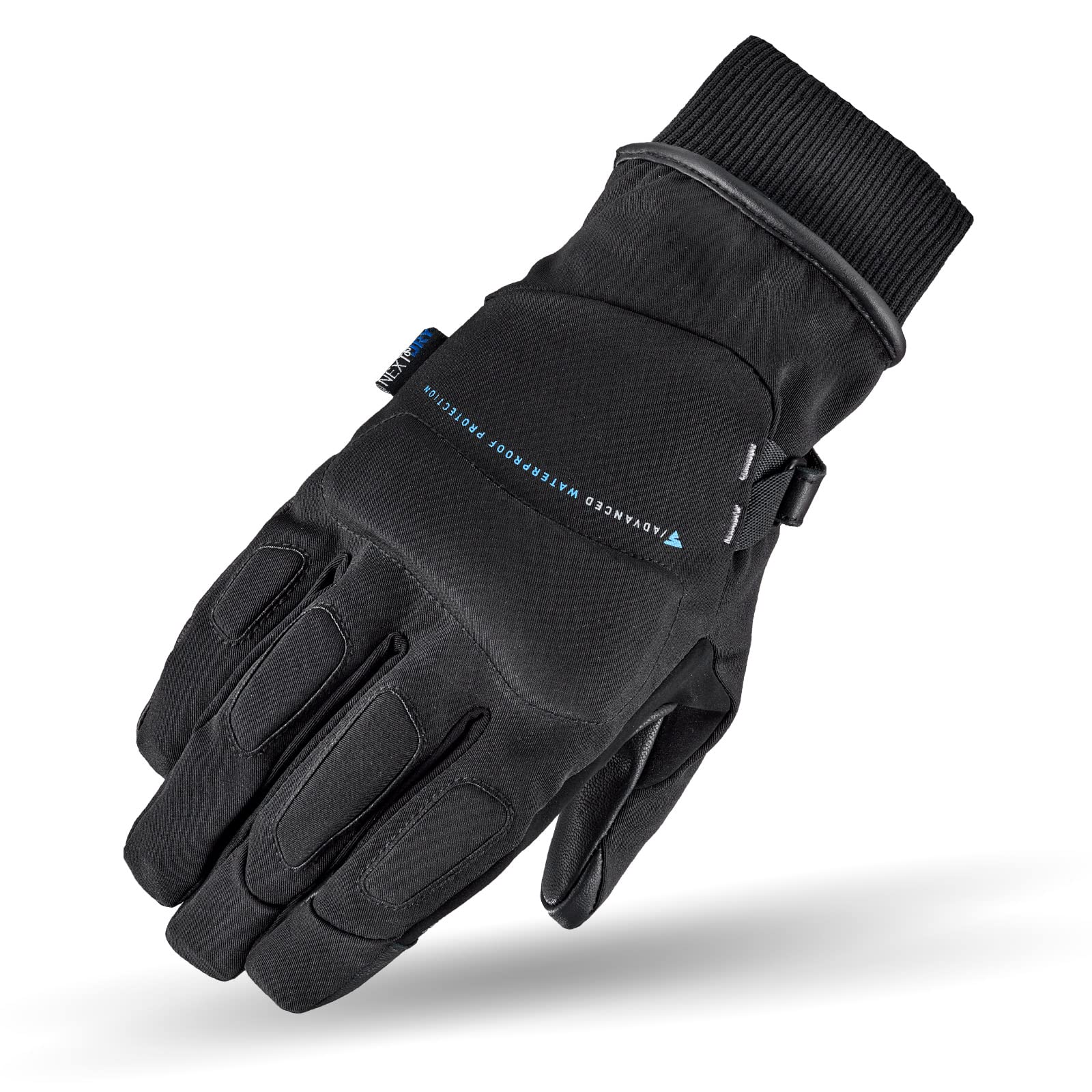 SHIMA Oslo WP Men Motorradhandschuhe Herren - Ganzjährig wasserdichte Touchscreen Handschuhe mit Knöchelprotektor, Handgelenk und Finger Aufpralldämpfer, Visierwischer (Schwarz, 3XL)