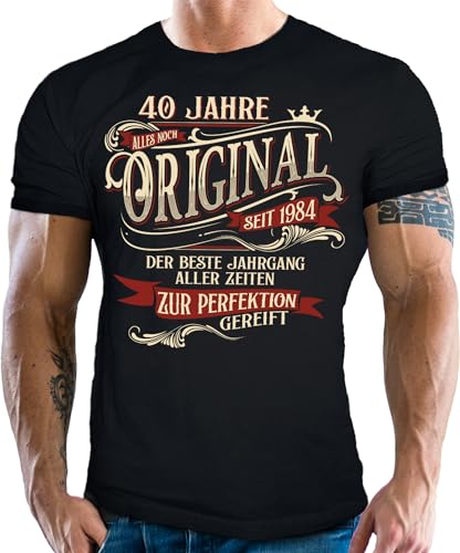 T-Shirt als Geschenk zum 40. Geburtstag - 40 Jahre zur Perfektion gereift