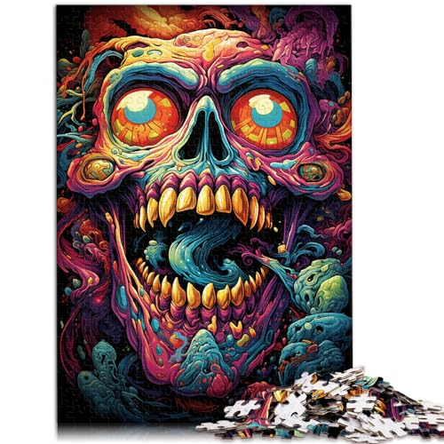 Spielzeug-Puzzle, farbenfrohe Psychedelie mutierter Tiere für Erwachsene, 1000-teiliges Puzzle, Lernspiele, Holzpuzzle, Staycation, Zeit totzuschlagen, 1000 Teile (50 x 75 cm)