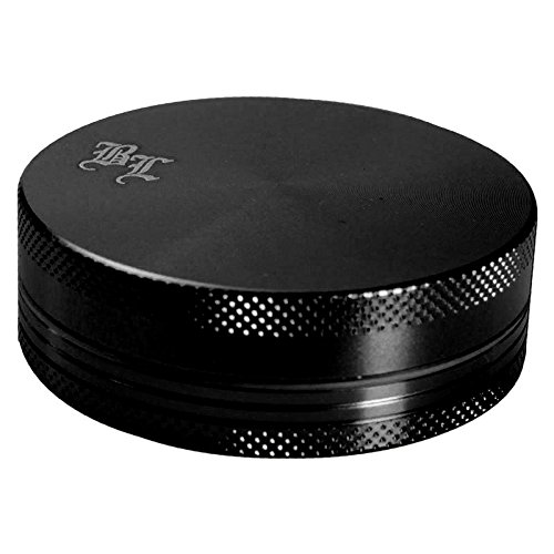 Grinder von Black Leaf H17mm 2-tlg Ø55mm -Schwarz- mit Diamantschliff - by PatchouliWorld