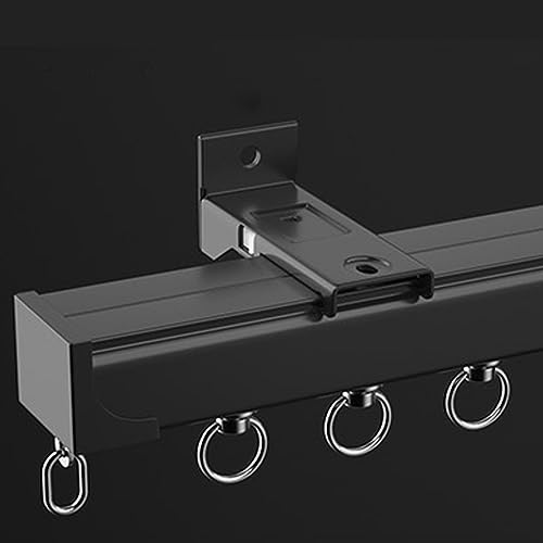 Vorhangschiene Gardinenschiene Gardinenstange Vorhangstreckenwandhalterung, Duschbaum/Schlafzimmer/Wohnmobil/Wohnmobil -Teiler Zimmerteiler Vorhänge, Wandhalterung mit Gleis, Rollhaken, Endkapellan