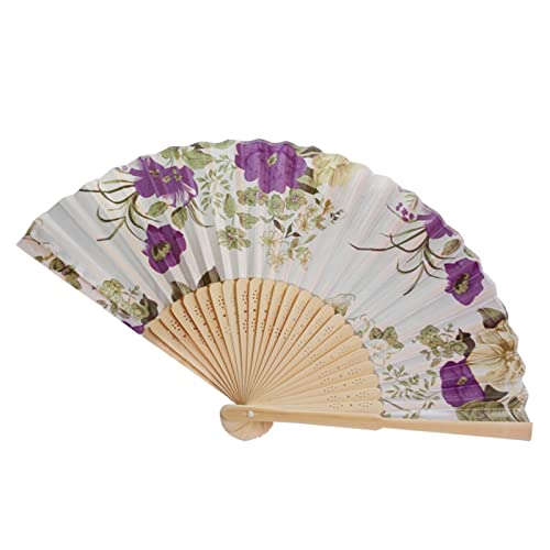 YIHANSS Traditioneller chinesischer Vintage-Bambus-Handfächer, faltbar, Blumenfächer, chinesische Tanzparty, Taschengeschenke für Hochzeiten, Handfächer, Dekor-Fächer (Farbe: N)