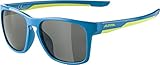 ALPINA FLEXXY COOL KIDS I - Flexible und Bruchsichere Sonnenbrille Mit 100% UV-Schutz Für Kinder, blue-lime, One Size