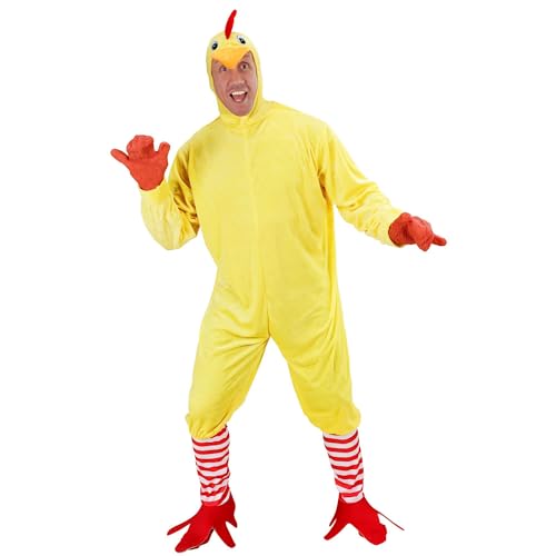 Widmann 89731 Erwachsenen Kostüm Huhn, mens, S/M