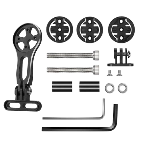 LIbgiubhy Verstellbare Fahrradcomputer-Halterung, Rennrad, Tacho, Halterung, Fahrradverlängerung, Computerhalterung, Lichtständer