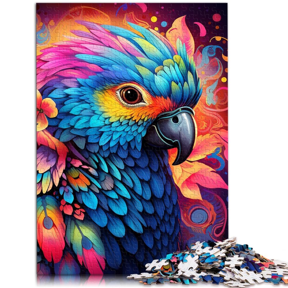 Puzzle Tiere Vögel Papageien Puzzle für Erwachsene 1000 Holzpuzzle Spielzeug Puzzles Lernspiele Stressabbau Puzzles 1000 Teile (50x75cm)