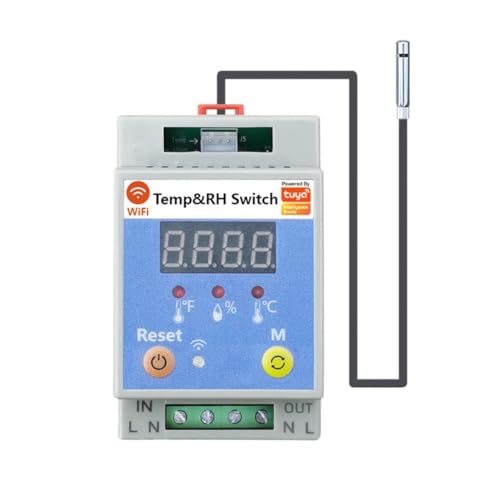 Yunnaty 20A Tuya WiFi Bodentemperatur- und Feuchtigkeitsschalter Bodentemperatur-/Feuchtigkeitssensor APP-Steuerung Zur Bodenüberwachung