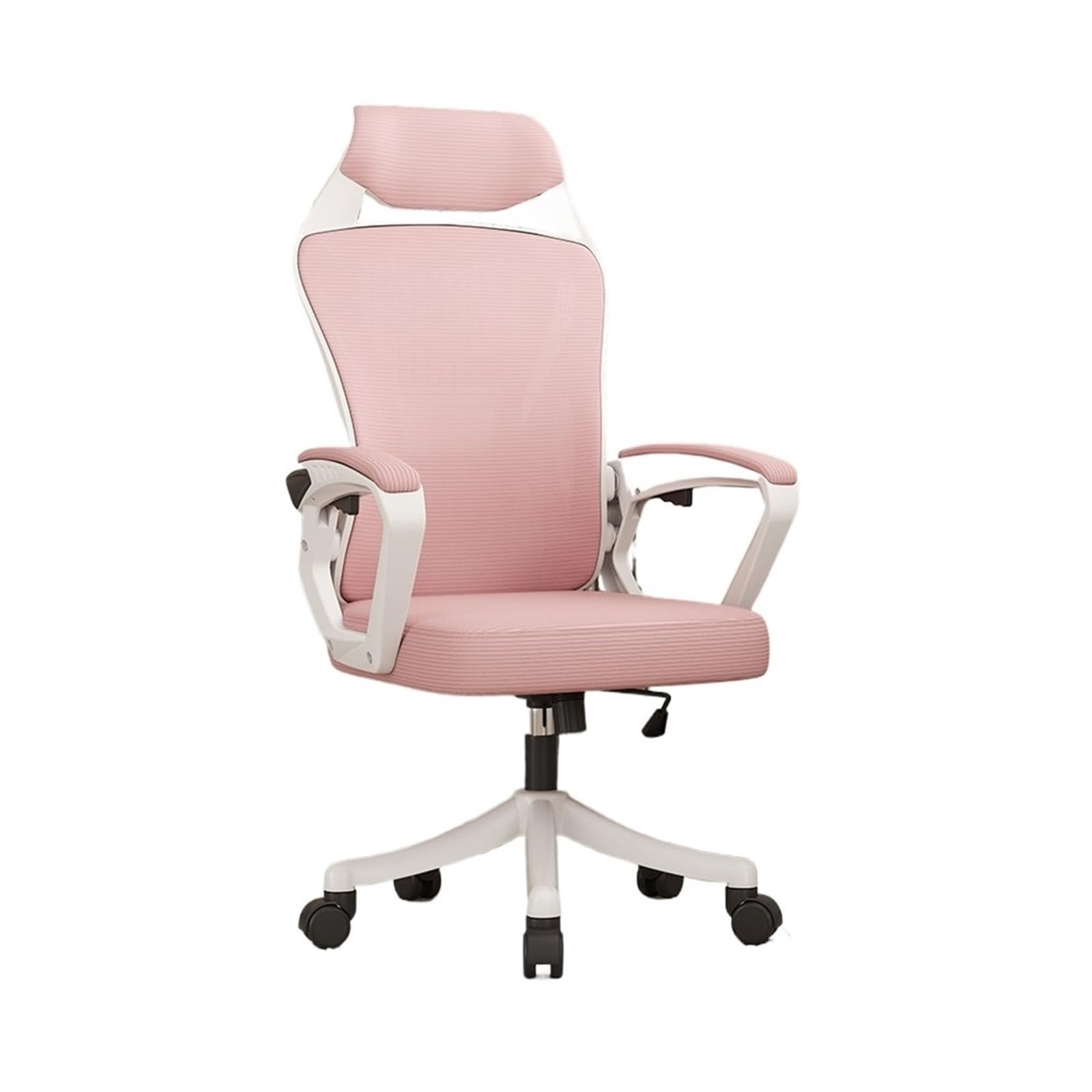 FUHAI-666 Bürostühle Ergonomischer Stuhl mit Lendenwirbelschutz, Home-Office-Stuhl, bequemer Gaming-Stuhl mit hoher Rückenlehne for Schlafzimmer, drehbarer Bürostuhl Schreibtischstuhl(Pink)