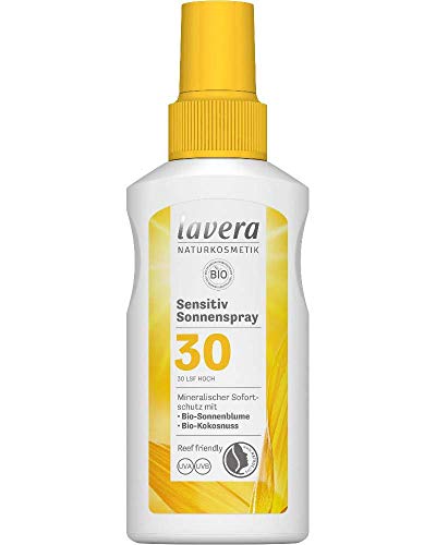 lavera Sensitiv Sonnenspray LSF 30 • Sonnenschutz • Lichtschutzfaktor 30 • Naturkosmetik • vegan • zertifiziert • 100 ml