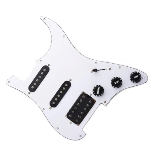 Standard-Pickguard-Tonabnehmer Professionelle Schlagbrett-Tonabnehmer für E-Gitarre, SSH-geladene, vorverdrahtete Schlagplattenbaugruppe (Color : 8)