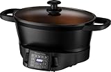 Russell Hobbs Multikocher 6,5l [digitales Display] 8 Kochfunktionen (Slow Cooker, Dampfgarer, Reiskocher, Bräter, Sous Vide Garer, Kocher, Warmhaltebehälter, Schongarer) Spülmaschinengeeignet 28270-56