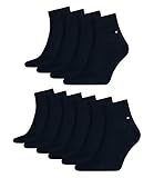 Tommy Hilfiger Herren Classic Quarter Socken 342025001 10 Paar, Farbe:Blau;Sockengröße:47-49;Artikel:Quarter dark navy 342025001-322