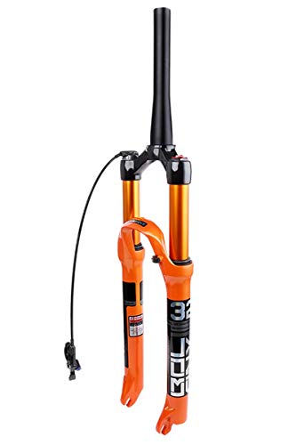 Radsport Gabeln Fahrradgabel Mountainbike-Federgabel 26 27.5 29 In Luftfeder Gerade 28,6mm Kegel 39,8mm Federweg 100mm MTB Orange Für Disc Brake Bike RL HL QR 9mm 1650g (Color : D, Size : 29+quot)