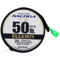 Daiwa Fluorocarbone Saltiga X Link Fluorocarbon Leader - 30m - D.0.98mm - R.45.4kg - Translucent - 12956598