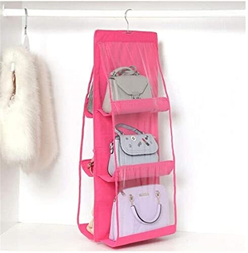 Hängende Lagerung über der Tür , Hängende Aufbewahrungstasche, Koffer, Tür-Aufbewahrungstasche, Wand-Organizer, Hängende Aufbewahrungstasche, 6 Taschen, zusammenklappbar, for Aufhängen von Handtaschen