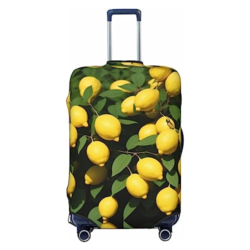 Lemons Tree Reisegepäckabdeckung, robuster Kofferschutz, passend für 45,7 - 81,3 cm große Gepäckstücke, Größe M, Schwarz, Medium