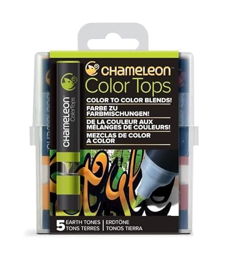 Chameleon Art Products - 5 Color Tops; Farbe zu farbmischungen; Erdtöne