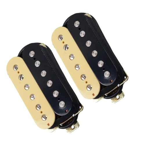 Humbucker-Tonabnehmer für E-Gitarre, Kunststoffspule, verstellbare Schraube, praktisches Teile-Set Single-Coil-Tonabnehmer (Color : One set)