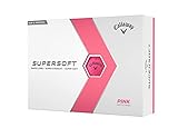 Callaway Supersoft Golfbälle, 12B, Pink