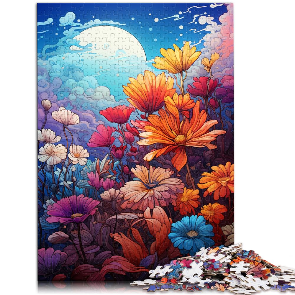 Puzzles, Geschenke, Spielzeug, farbenfrohes Fantasiegemälde, Blumenmeer, 1000 Puzzles für Erwachsene, Familienspiele, Weihnachts- und Geburtstagsgeschenke, 1000 Teile (50 x 75 cm)