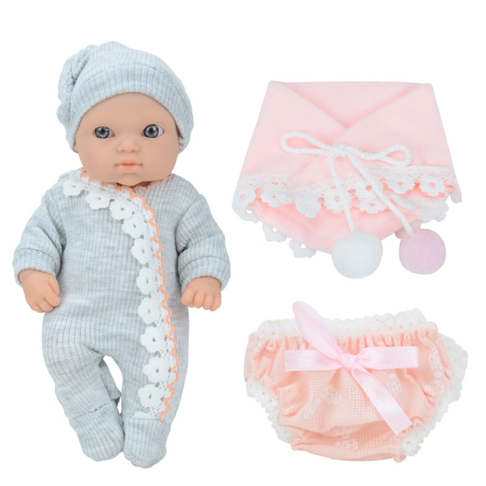 Fhsqwernm 8-Zoll Set Reborns Die Handgemachte Reborns Kinderspiel Geschenk Pflegen